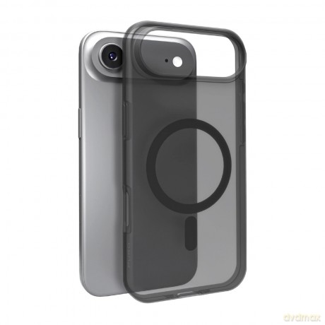 Etui silikonowe Puro Daylight kompatybilne z Magsafe na iPhone 17 Air - półprzezroczyste czarne