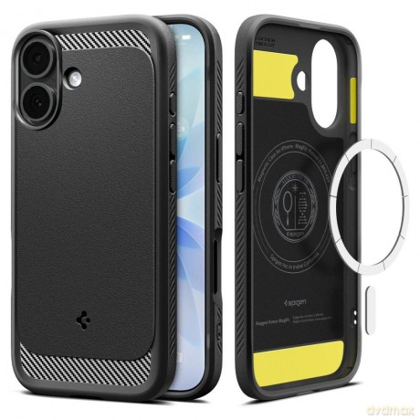 Etui Spigen Rugged Armor Mag MagSafe na iPhone 17 - czarny mat