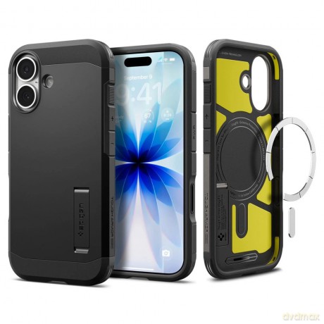 Etui Spigen Tough Armor "T" MagSafe na iPhone 17 - czarne