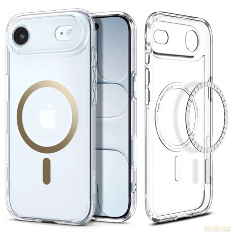 Etui Spigen Ultra Hybrid MagSafe na iPhone 17 Air - przezroczysto-złote