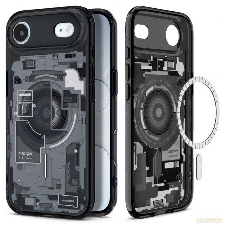Etui Spigen Ultra Hybrid MagSafe na iPhone 17 Air Zero One - czarne