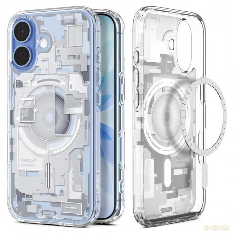 Etui Spigen Ultra Hybrid MagSafe na iPhone 17 Zero One - białe