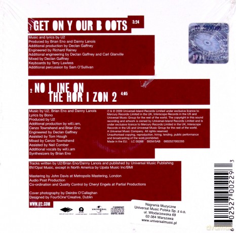 U2: Get On Your Boots (2 Tracks Single) (Wallet Sleeve) [CD]