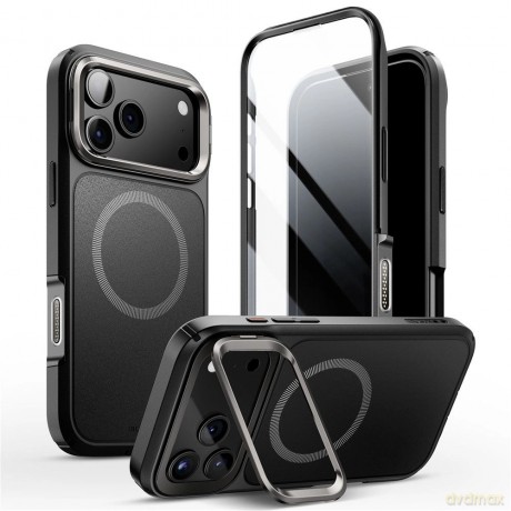 Etui Supcase IBLSN Ares Flip Mag MagSafe na iPhone 17 Pro Max - czarne