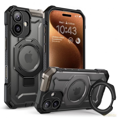Etui Supcase UB Grip Mag MagSafe na iPhone 17 - czarne