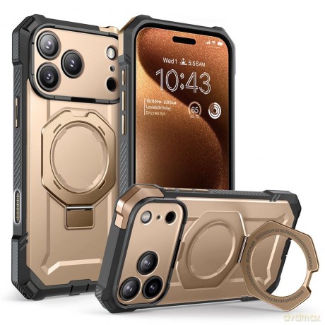 Etui Supcase UB Grip Mag MagSafe na iPhone 17 Pro - złote
