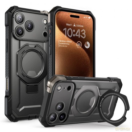 Etui Supcase UB Grip Mag MagSafe na iPhone 17 Pro Max - czarne