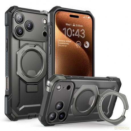 Etui Supcase UB Grip Mag MagSafe na iPhone 17 Pro Max - szare