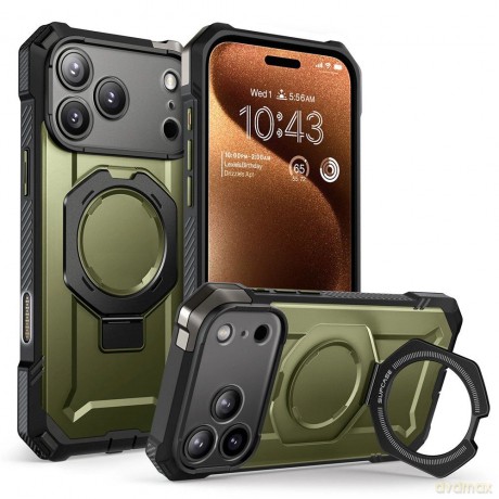 Etui Supcase UB Grip Mag MagSafe na iPhone 17 Pro Max - zielone