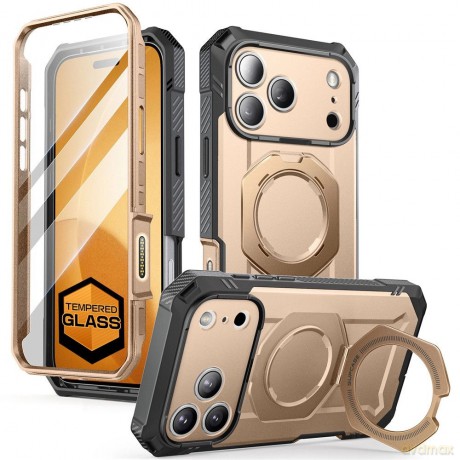 Etui Supcase UB Grip Pro Mag MagSafe na iPhone 17 Pro - złote