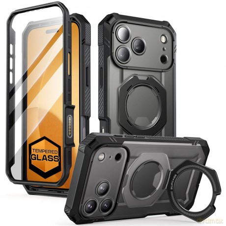 Etui Supcase UB Grip Pro Mag MagSafe na iPhone 17 Pro Max - czarne