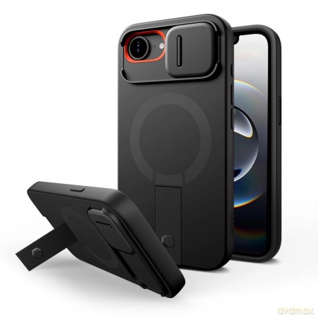 Etui Tech-Protect Kevlar Aura MagSafe na iPhone 16e - czarne