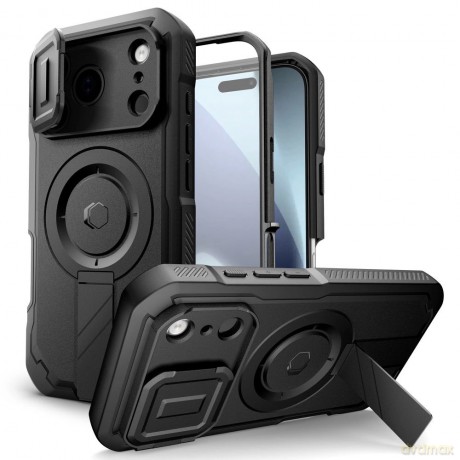 Etui Tech-Protect Kevlar MagSafe na iPhone 17 Pro - czarne