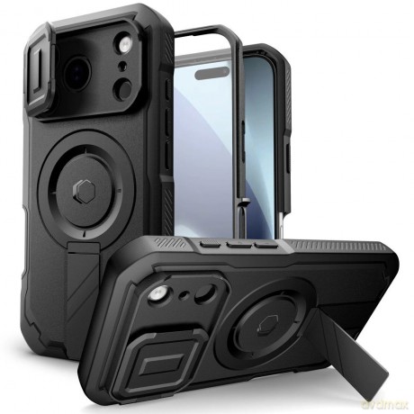 Etui Tech-Protect Kevlar MagSafe na iPhone 17 Pro Max - czarne