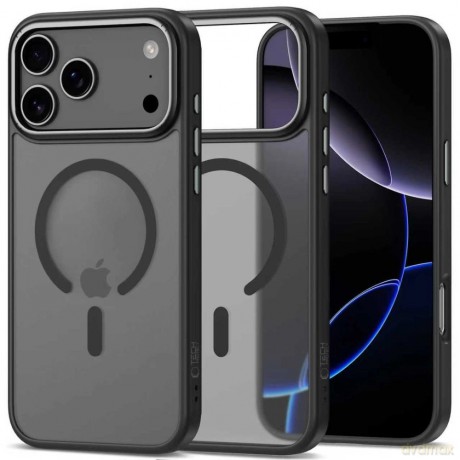 Etui Tech-Protect MagEdge MagSafe na iPhone 17 Pro - czarny-mat