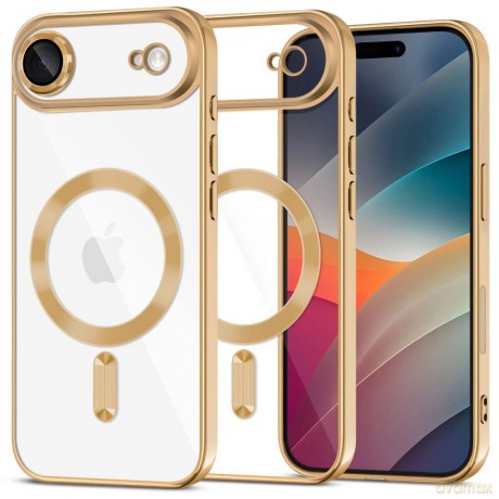 Etui Tech-Protect MagFlex MagSafe na iPhone 17 Air - przezroczysto-złote