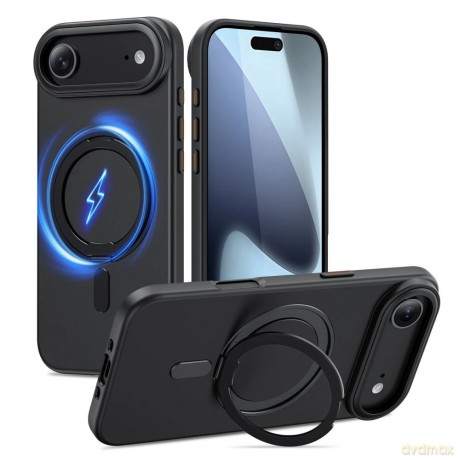 Etui Tech-Protect MagRing MagSafe na iPhone 17 Air - czarne