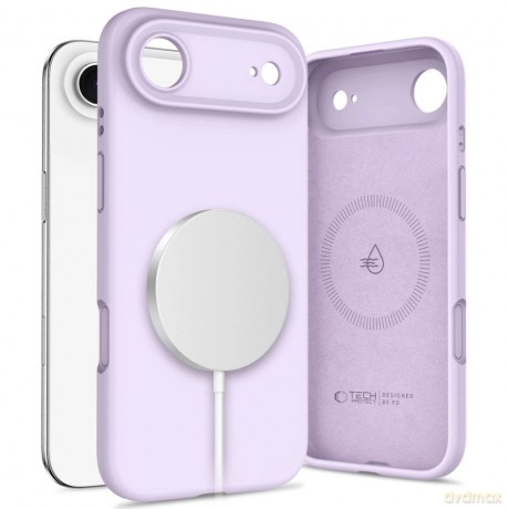 Etui Tech-Protect Silicone MagSafe na iPhone 17 Air - fioletowe