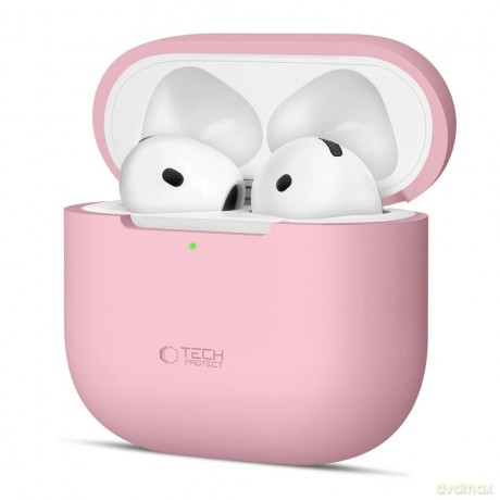 Etui Tech-Protect Silicone na Apple AirPods 4 - różowe
