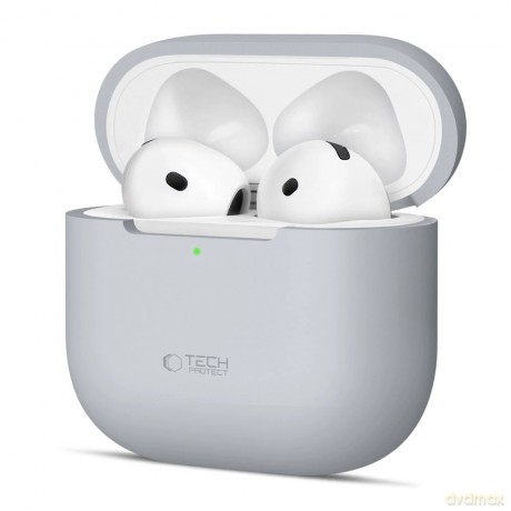 Etui Tech-Protect Silicone na Apple AirPods 4 - szare