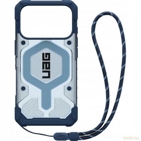 Etui UAG Pathfinder Clear MagSafe Bundle ze smyczą na iPhone 17 Pro - niebieskie