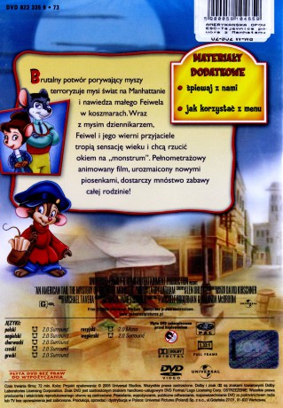 Amerykańska opowieść 4: Tajemnica potwora z Manhattanu [DVD]