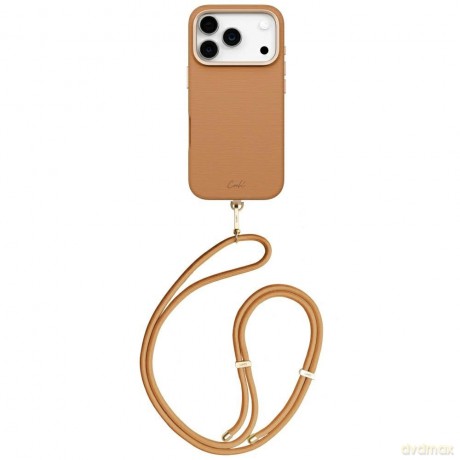 Etui UNIQ Coehl Mirelle na iPhone 17 Pro Magnetic Charging - brązowe