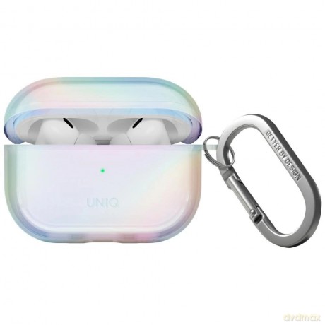 Etui UNIQ Iridescia na AirPods Pro 2 Hang Case - holo białe