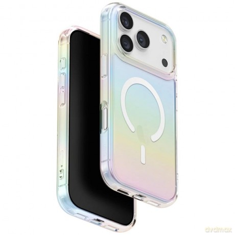 Etui UNIQ Iridescia na iPhone 17 Pro Max Magclick Charging - wielokolorowe
