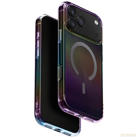 Etui UNIQ Iridescia na iPhone 17 Pro Max Magclick Charging - wielokolorowe