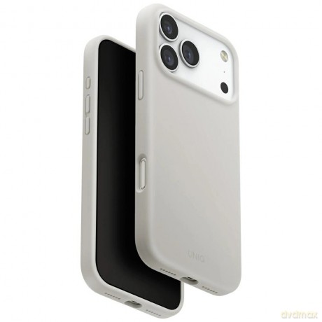 Etui UNIQ Lino na iPhone 17 Pro Max Magclick Charging - szare