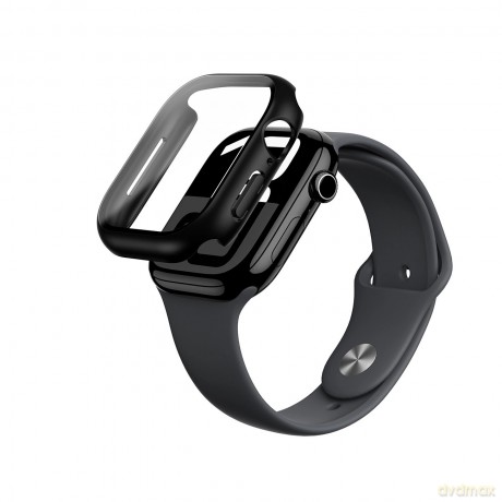 Etui ze szkłem hartowanym AMAZINGTHING Radix Glass do Apple Watch 46mm - czarne