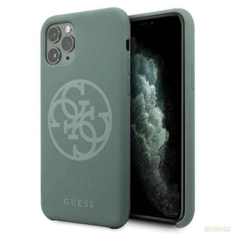 Guess GUHCN58LS4GKA iPhone 11 Pro khaki hard case Silicone 4G Tone On Tone