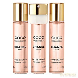 Chanel Coco Mademoiselle Woda perfumowana 3 x 20 ml spray Refill wkład uzupełniający [PERFUMY]