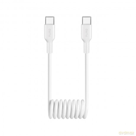 Kabel spiralny Puro 25W USB-C - USB-C 1m - biały