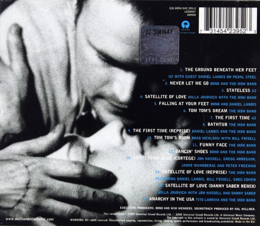 Million Dollar Hotel soundtrack (U2) [CD]
