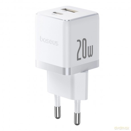Ładowarka sieciowa Baseus Palm 20W USB-C USB-A - biała