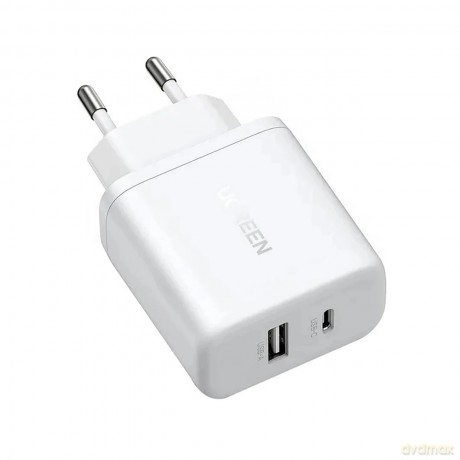 Ładowarka sieciowa Ugreen X227 20W GaN 1x USB-A 1x USB-C - biała