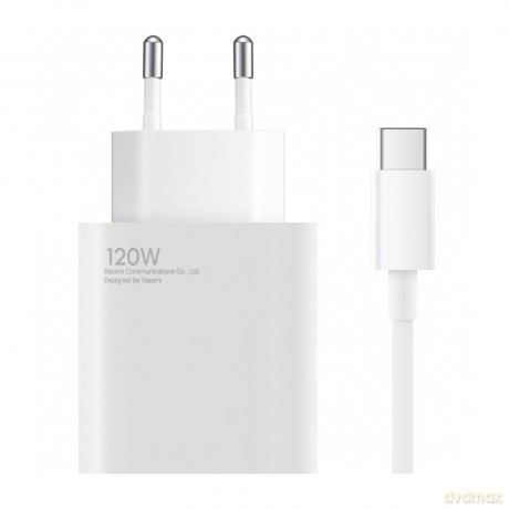Ładowarka sieciowa Xiaomi BHR9462EU 120W 6A USB-A z kablem USB-C - biała