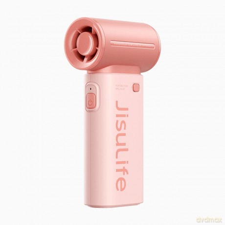 Mini dmuchawa Jisulife Handheld Fan Life9 5000mAh przenośny wiatraczek wentylator USB - różowy