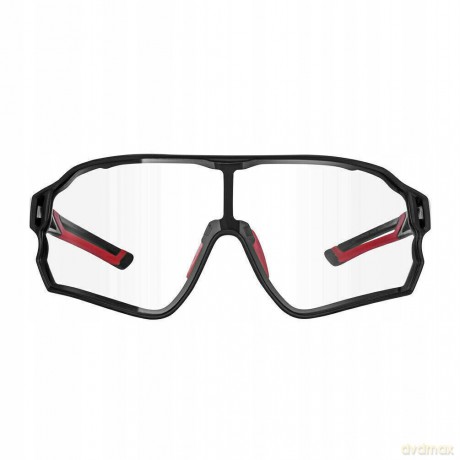 Okulary rowerowe Rockbros 10135 fotochromowe UV400 - czarno-czerwone