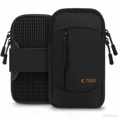 Opaska Tech-Protect M6 Universal Sport na ramię - czarno-pomarańczowa