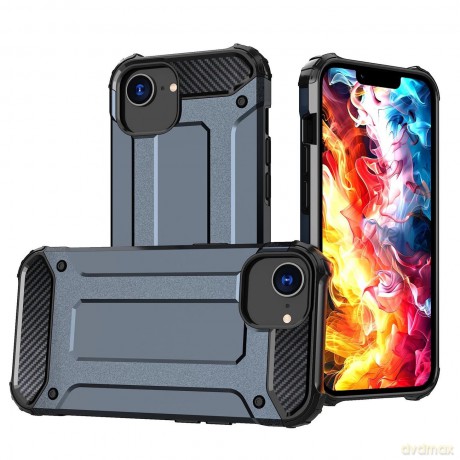 Pancerne hybrydowe etui Hybrid Armor pokrowiec futerał na iPhone 16e - niebieskie