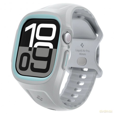 Pasek Spigen Liquid Air Pro na Apple Watch 10 46 mm - szary