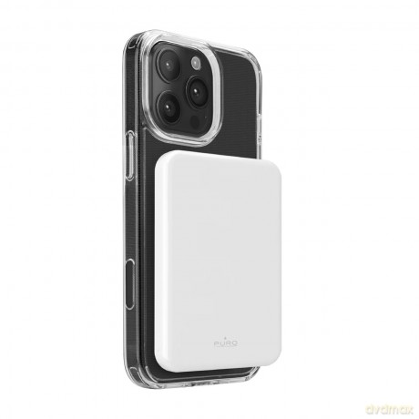 Powerbank Puro Mag Plus 5000mAh 20W Qi2 kompatybilny z MagSafe 1x USB-C Power Delivery - biały