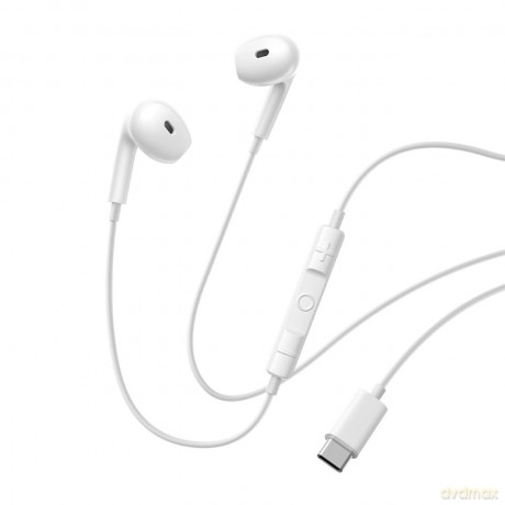 Słuchawki Baseus Encok CZ19 z USB-C przewodowe douszne - białe