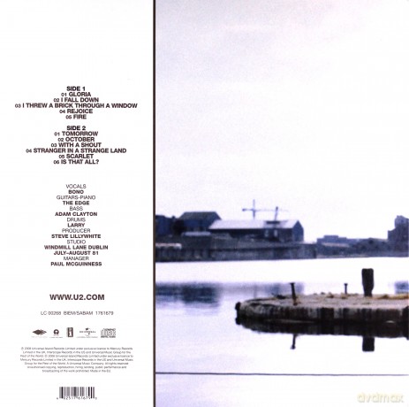 U2: October (Remastered Lp) [Winyl]