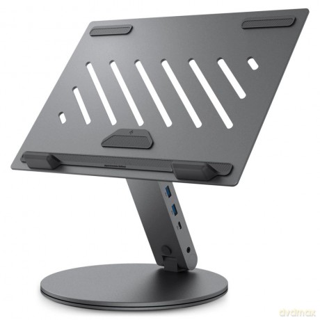 Stojak Spigen LD204H + Hub 6w1 - szary