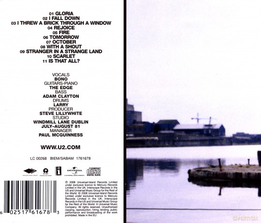 U2: October (Remastered) [CD]