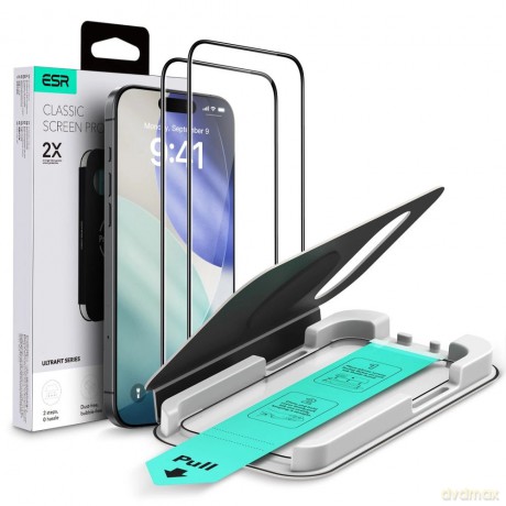 Szkło hartowane ESR UltraFit Tempered Glass 2-pack na iPhone 17 Air - przezroczyste